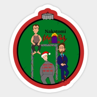 Die Hard Christmas Party Sticker